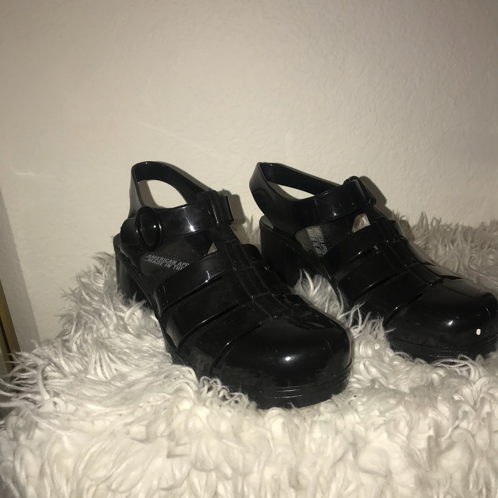 Jelly heeled sandals